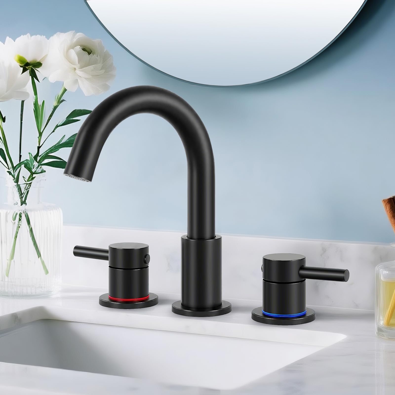 Brushed Gold 2-Handle Bathroom Faucet - FREE SHIPPING -9