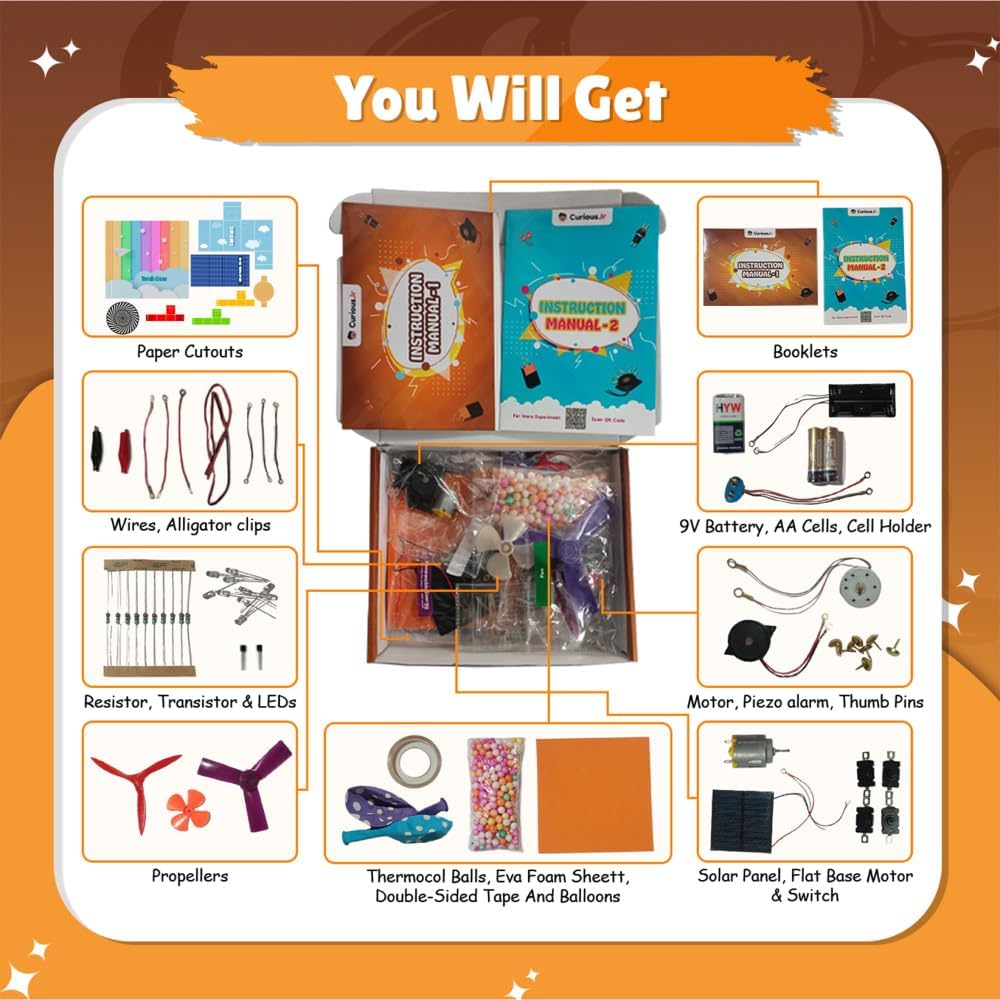 Physics Wallah School Science Project Kit Working Model & Experiment Kit for Kids 8-14 | Electronic Toys for Boys 7-14 Years with Solar Panel, Windmill & 100+ Electric Circuits (Class 5th-10th) image 5