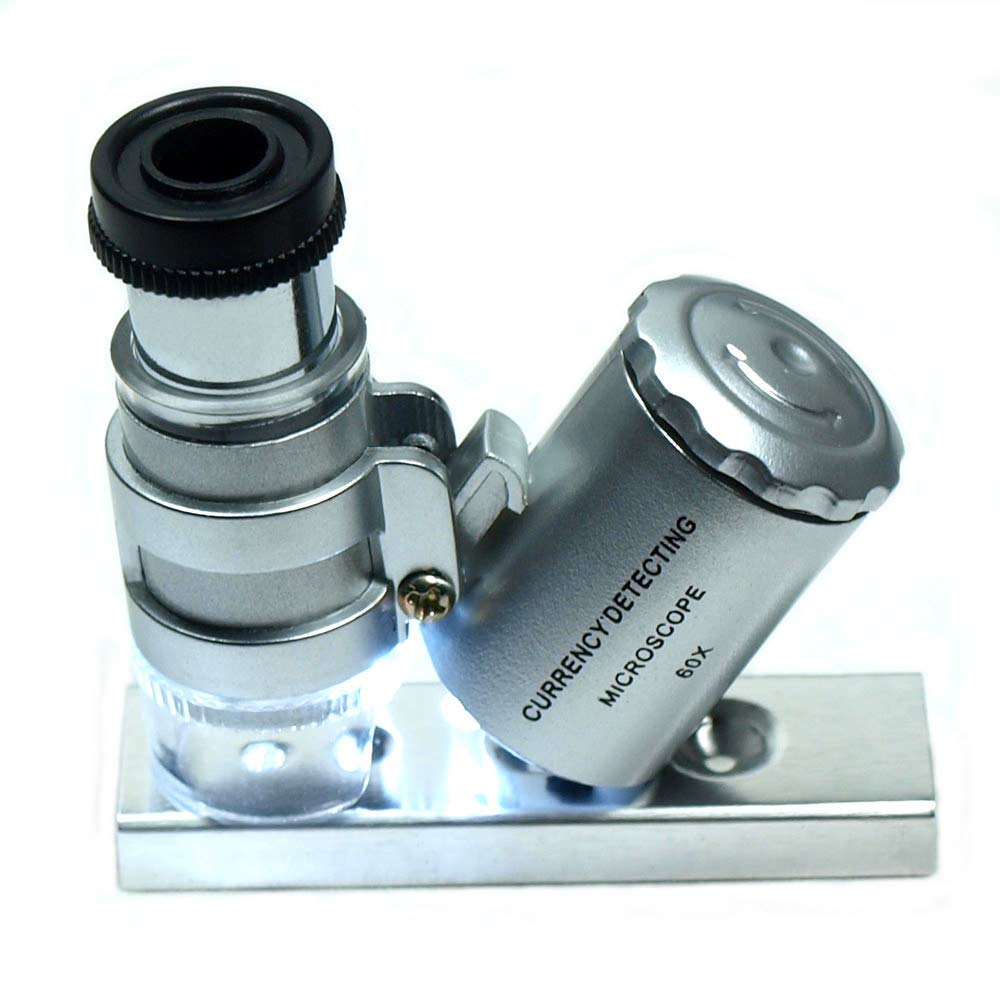 Horizon Jeweler Tool Kit - Portable Diamond Tester Pen with 60X LED Lighted Loupe Magnifying Glasses Combo 1