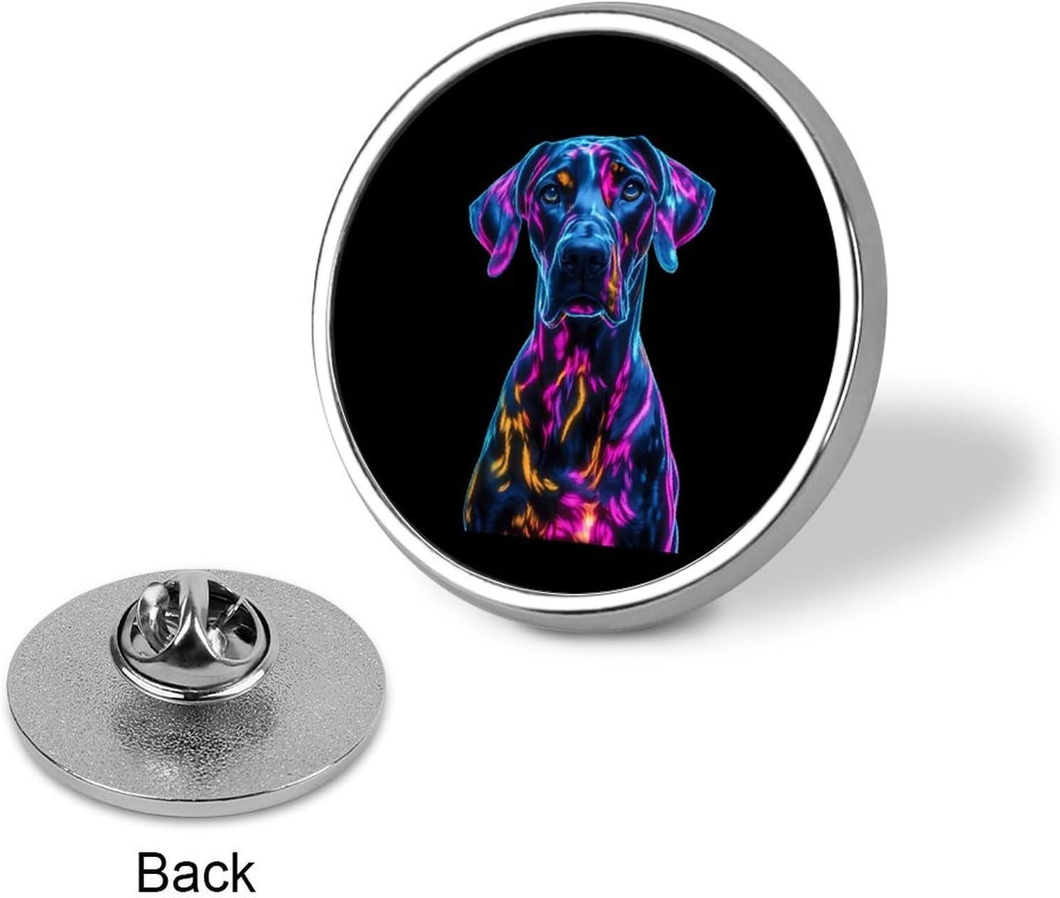 Colorful Great Dane Dog Funny Brooches Pins Personalizd Shirt Lapel Pin Badges Gifts Accessories for Clothes Hat image 3