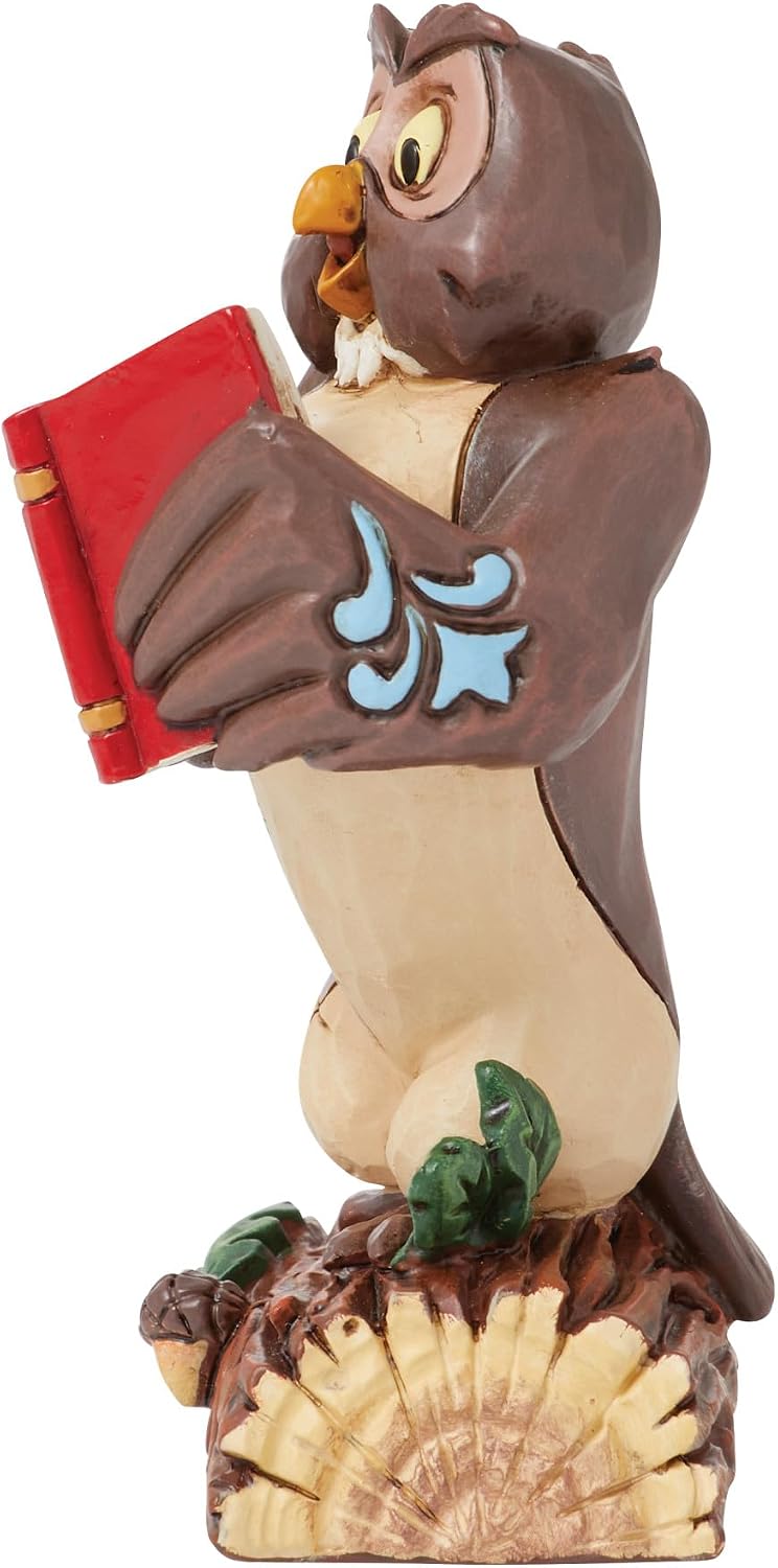 Enesco Disney Traditions Collection by Jim Shore Winnie The Pooh Owl Holding a Book Miniature Figurine- Stone Resin Hand Painted Collectible Classic Disney Mini Figurines Home Decor Statue, 3.5 Inch image 4