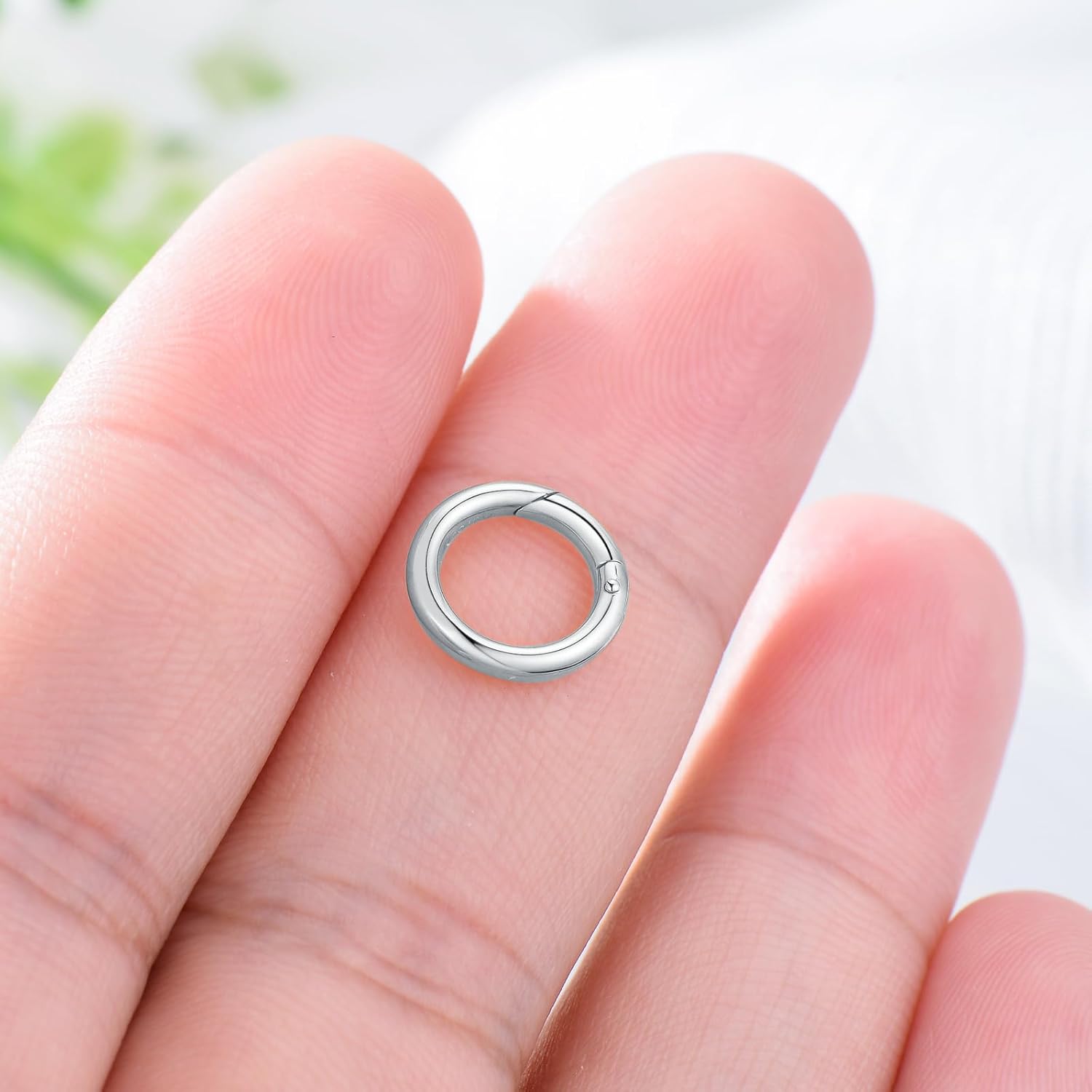 14K Gold Jewelry Clasp Necklace Extender Clasp Bracelet Extension Connector for DIY Necklace Bracelet Anklet Jewelry Making (Style 4-White)