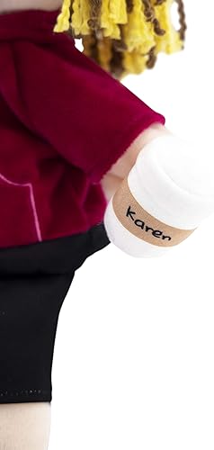 Miniatura 5 de Taylor Toy Karen Marioneta de mano, marionetas de mano divertidas para niños y adultos, regalo divertido de elefante blanco, relleno de calcetines,