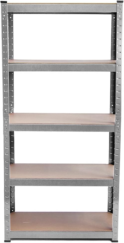 Home Vida 5 Tier Garage Shelf Storage Shelving Rack Heavy Duty Kitchen Racking 875 Kgs Capacity, Galvanised (333520) : Home & Kitchen