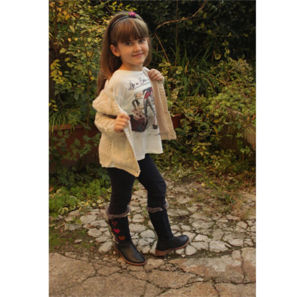 Cárdigan Mayoral 4382 Azul Oscuro Regular Fit, Cárdigan Tricot para Niñas y Niñas, Perfecto para Trajes, Ceremonias y Bautizos, Jersey Sudadera Niña