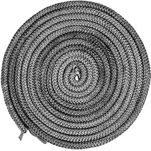 4 m di guarnizione con diametro di 10 mm per fornelli, guarnizione per porta del forno, guarnizione per camino affumicatore, corda in fibra di vetro, resistente fino a 550 °C