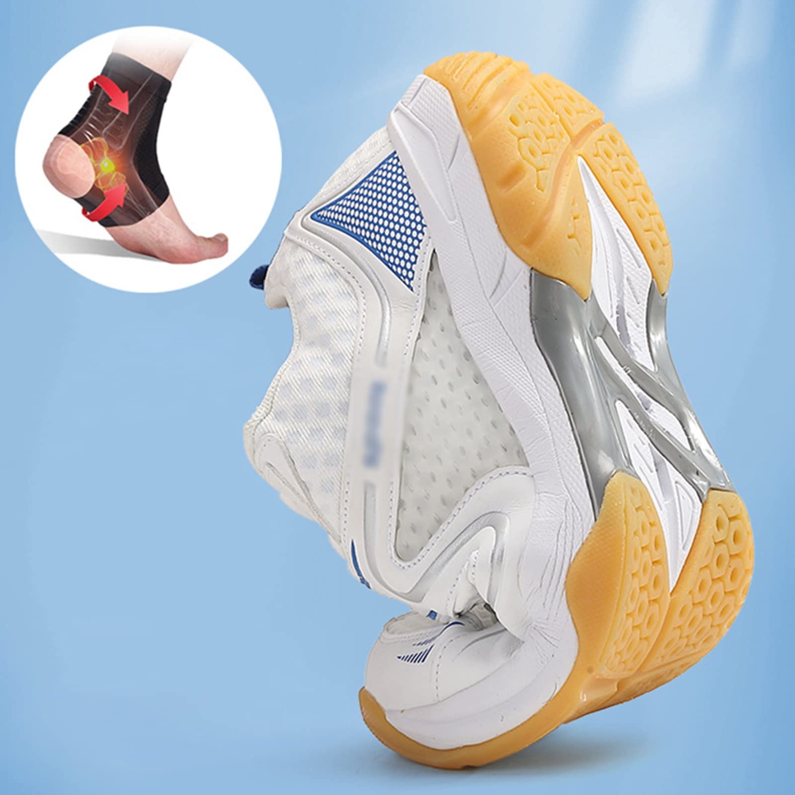 AIRFUL Zapatos de Tenis para Hombre y Mujer, Entrenamiento en cancha Interior, Tenis de Squash, Tenis, Zapatos Deportivos adecuados para Balonmano, Pickleball, bádminton, Floorball, Squash