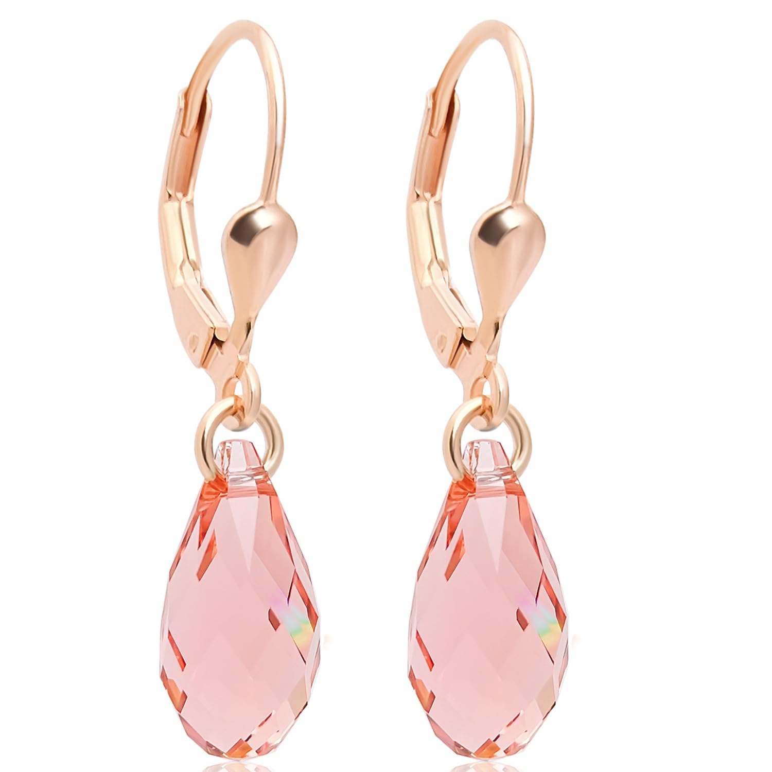 NOBEL SCHMUCK Ohrringe Gold Laguna Delite Markenkristallen 9