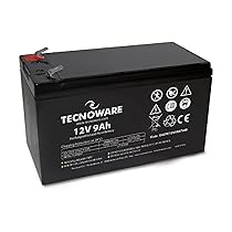 Tecnoware Power Systems – Batteria Ermetica al Piombo 12V 9Ah | Per UPS, Sistemi di Videosorveglianza e Allarme | Attacco Faston 6.3 mm | Dimensioni Compatte 15.1×9.4×6.5 cm