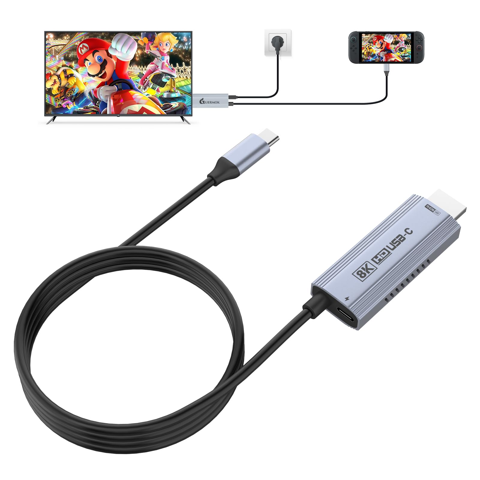 Amazon.co.jp: Guermok USB-C to HDMI ケーブル（67インチ）– HDR