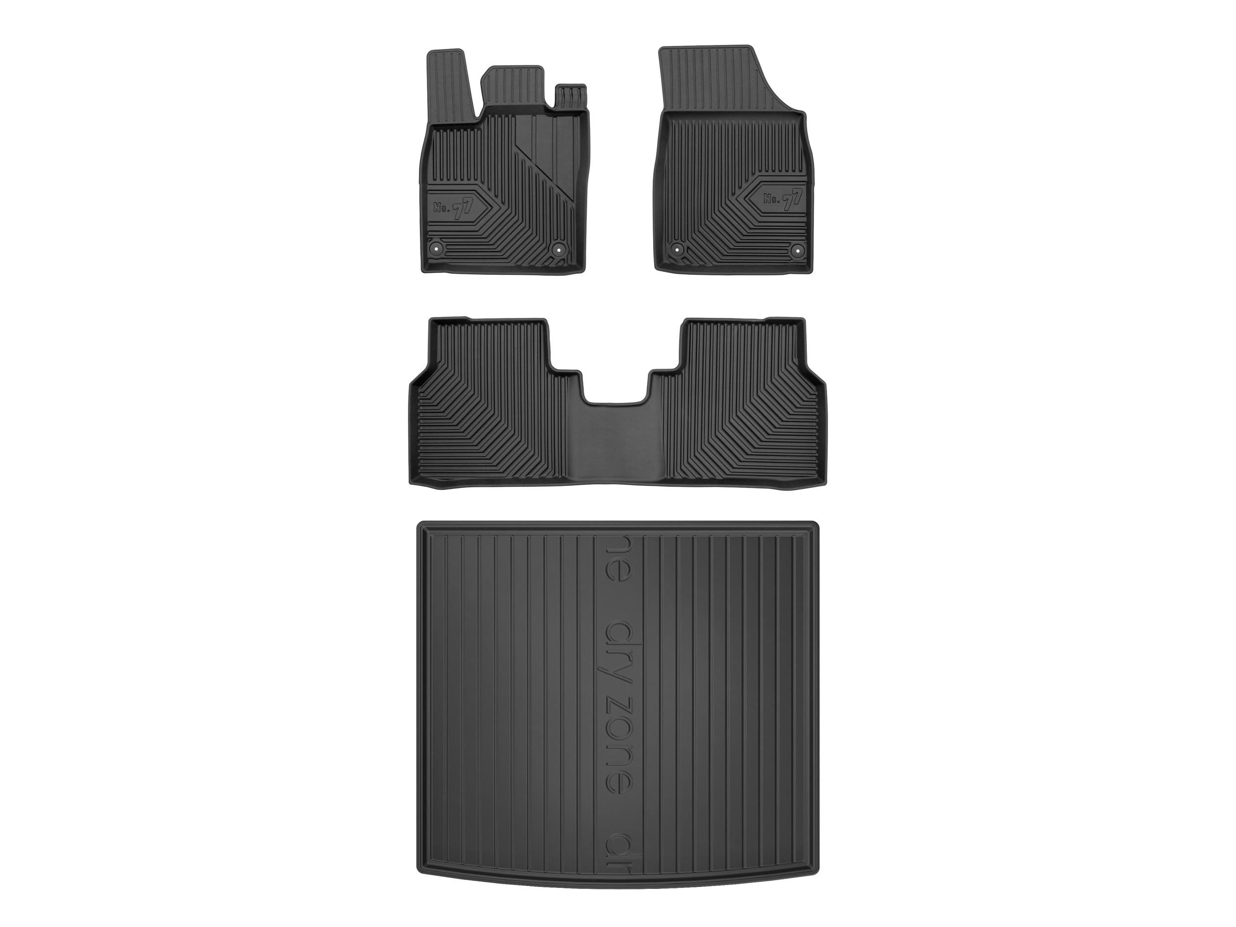 Dywaniki 3D + mata bagaznika kompatybilne z Volkswagen ID.5, TPE, NO77