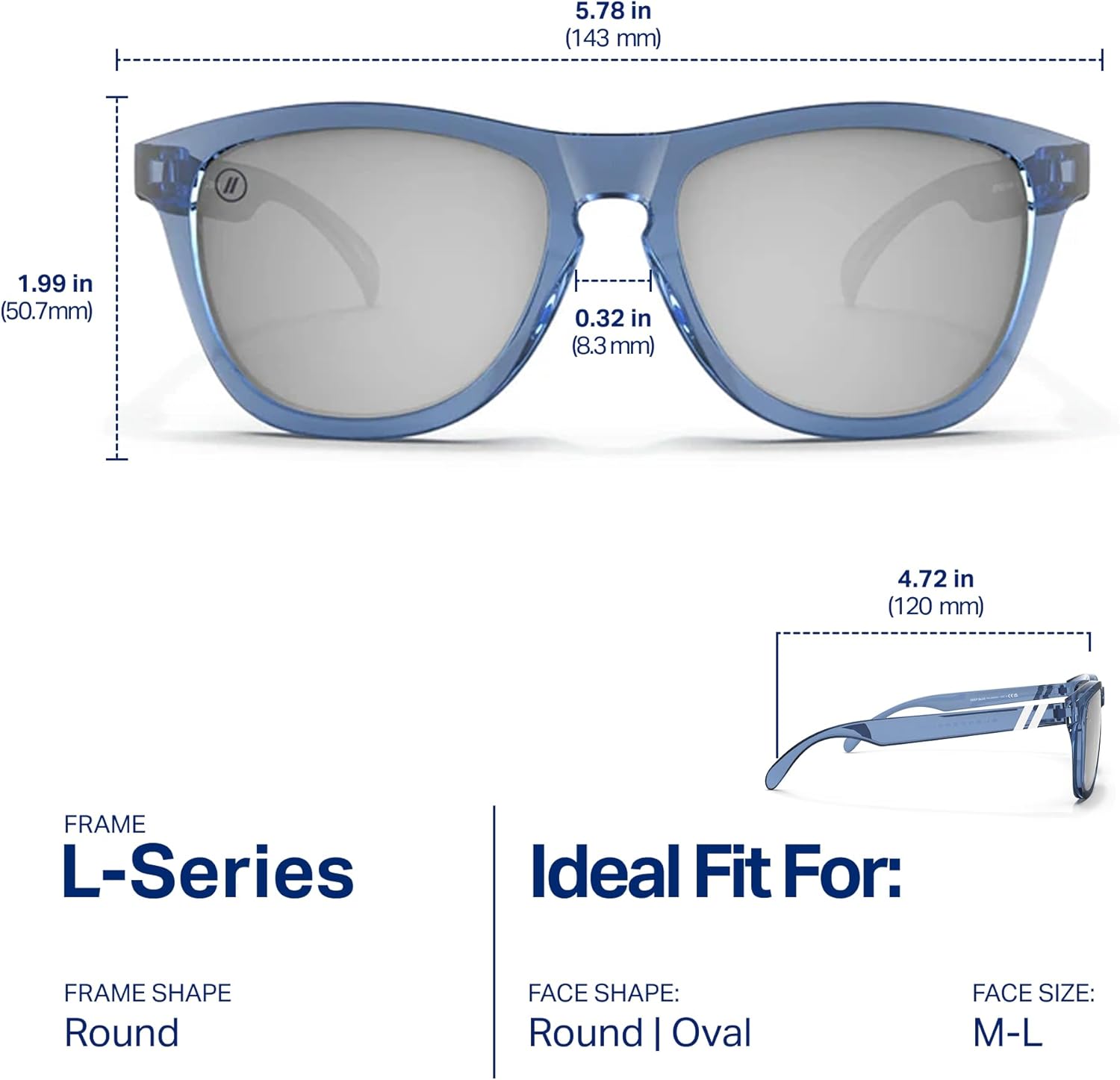 Blenders Eyewear L Series – Polarized Sunglasses – Classic Simple Frames – 100% UV Protection – For Men & Women