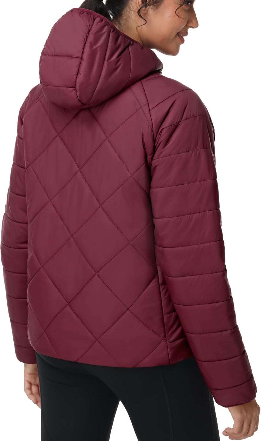 MIER Womens Puffer Jackets, Lightweight Packable Quilted Winter Coat with Hood,Water Resistant Warm Puffy Jacket for Travel - Image 3