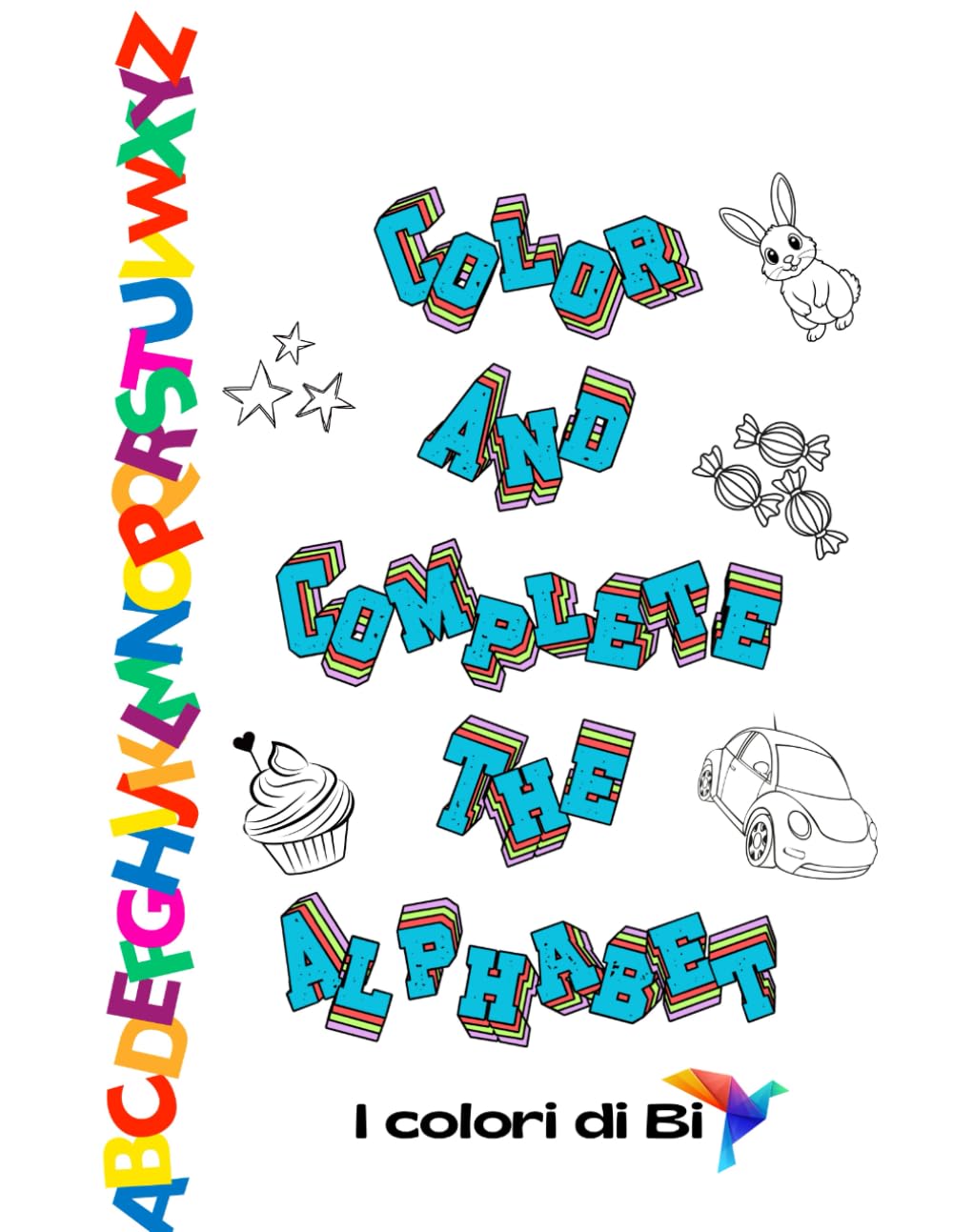 Color and complete the alphabet (I colori di Bi)
