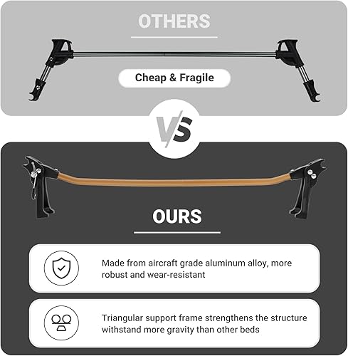 Miniatura 5 de KingCamp Catre de campamento, plegable, portátil, resistente, ultraligera, para adultos, tienda de campaña, senderismo, mochilero, montañismo,