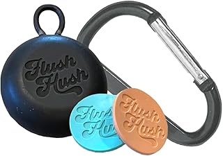 FlushHush: Autoflush Silencer for Public Toilets, Reusable Auto Flush Toilet Sensor Cover, Stops Unexpected Automatic Flushing in Public Restrooms, Portable Flush Sensor Blocker for Kids