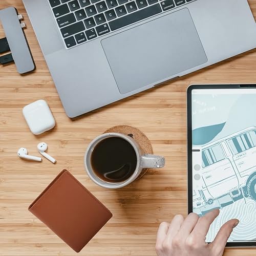 Miniatura 6 de Cartera de piel delgada con bloqueo RFID para hombre