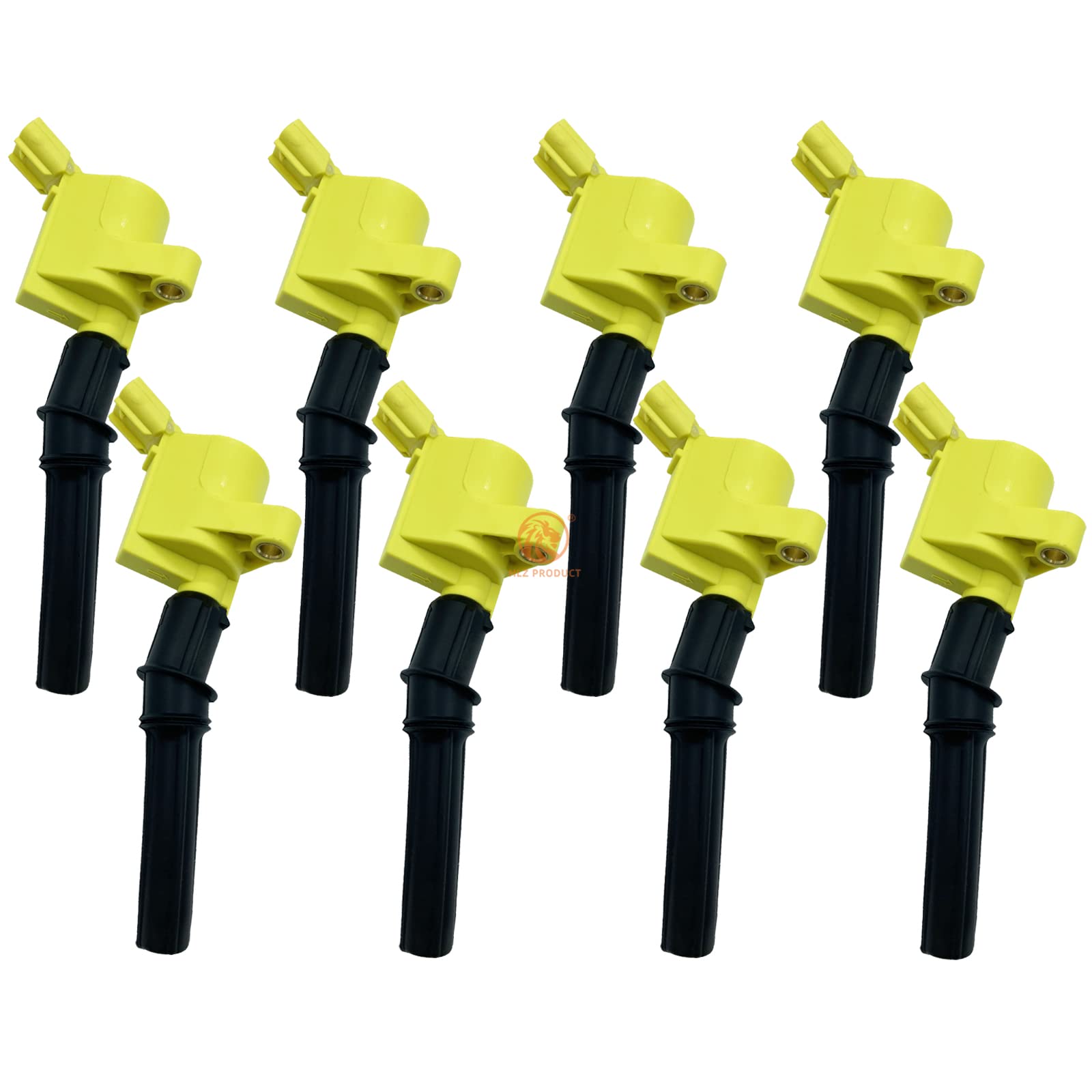 HIGH PERFORMANCE Ignition Coil Pack OF 8 Compatible with Ford Mercury F150 F250 E150 E350 Lincoln Navigator Town Car Crown Victoria Expedition Mustang 4.6 5.4 6.8 V8 V10 for DG508 FD503