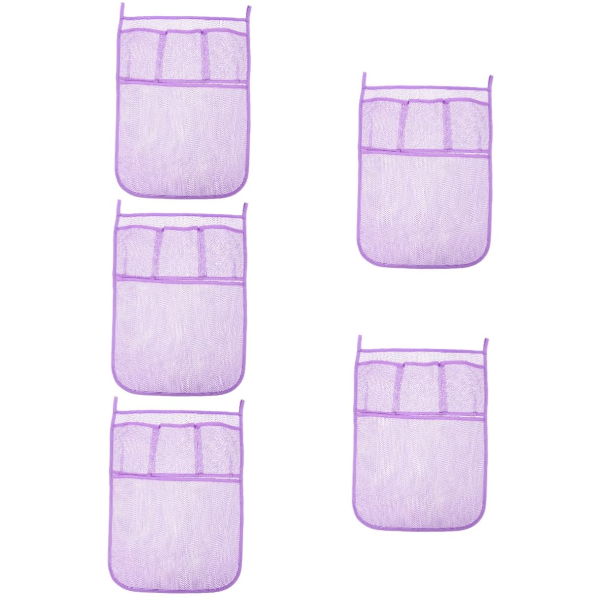 Organisateur de jouets de bain HANABASS lot de 5 filets de rangement suspendus