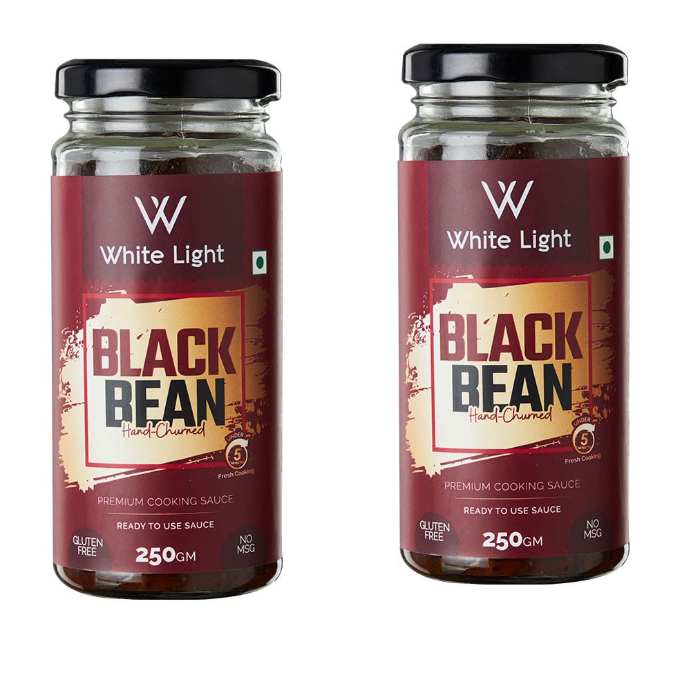 White Light Food Black Bean Sauce l Vegan and Natural Ingredients l Ready to Eat Healthy Food (Pack of 2, 250g Each) (B0C16WVQJG) Amazon Price History, Amazon Price Tracker