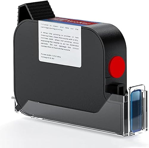 NUOKER Handheld Inkjet Printer Universal Ink Cartridge (red), Capacity 42ml, Qui