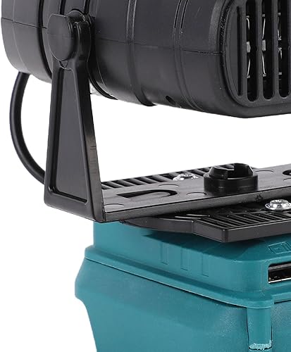 Miniatura 4 de Fafeicy Calentador eléctrico portátil con 2 ajustes de temperatura 55-85 y puertos USB duales para batería de iones BL1850 BL1840 BL1830 BL1820