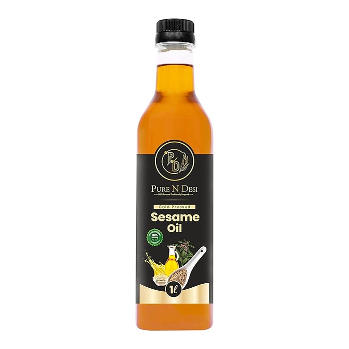 Buy Pure N Desi Cold Pressed Sesame/Gingelly Oil Til Ka Tel Wood