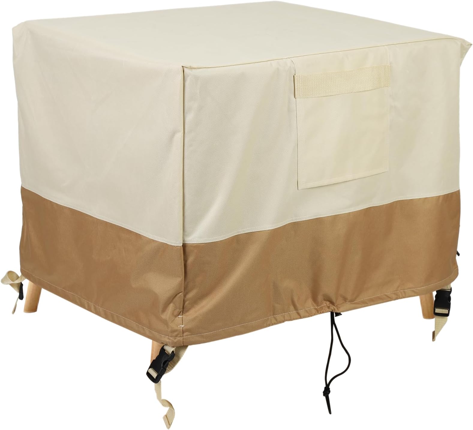 Amazon.com: Square Patio Ottoman Cover, Waterproof Outdoor Ottoman ...