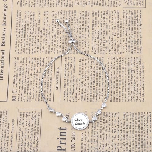 Image of BEKECH Cheerleader Coaches Cheer Coach Bracelet Jewelry for Coaches Gift for Her Appreciation Gift for Cheerleading (cheer)