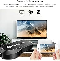 Vista 4 de Receptor de pantalla inalámbrico 4K 1080P 5G/2.4G de doble banda, SmartSee WiFi HD, adaptador de espejo fundido para iPhone, Mac, iOS, Android a TV