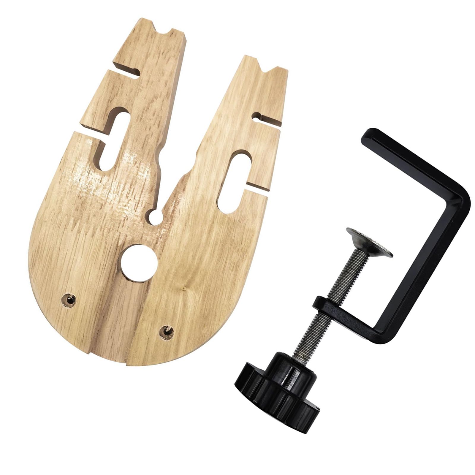 Round Edges Wood Fixed Vise Clamps for Secure Holding in Woodworking Projects Sturdy and Lightweight Design Woodworking Clamp