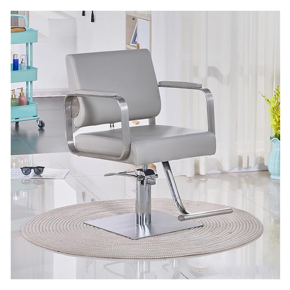 OZBMA Hair Salon Chair Hydraulic Braiding for Stylist Heavy Duty, Styling Hairdressing Beauty Spa Equipment,Blue,A (Grey A)