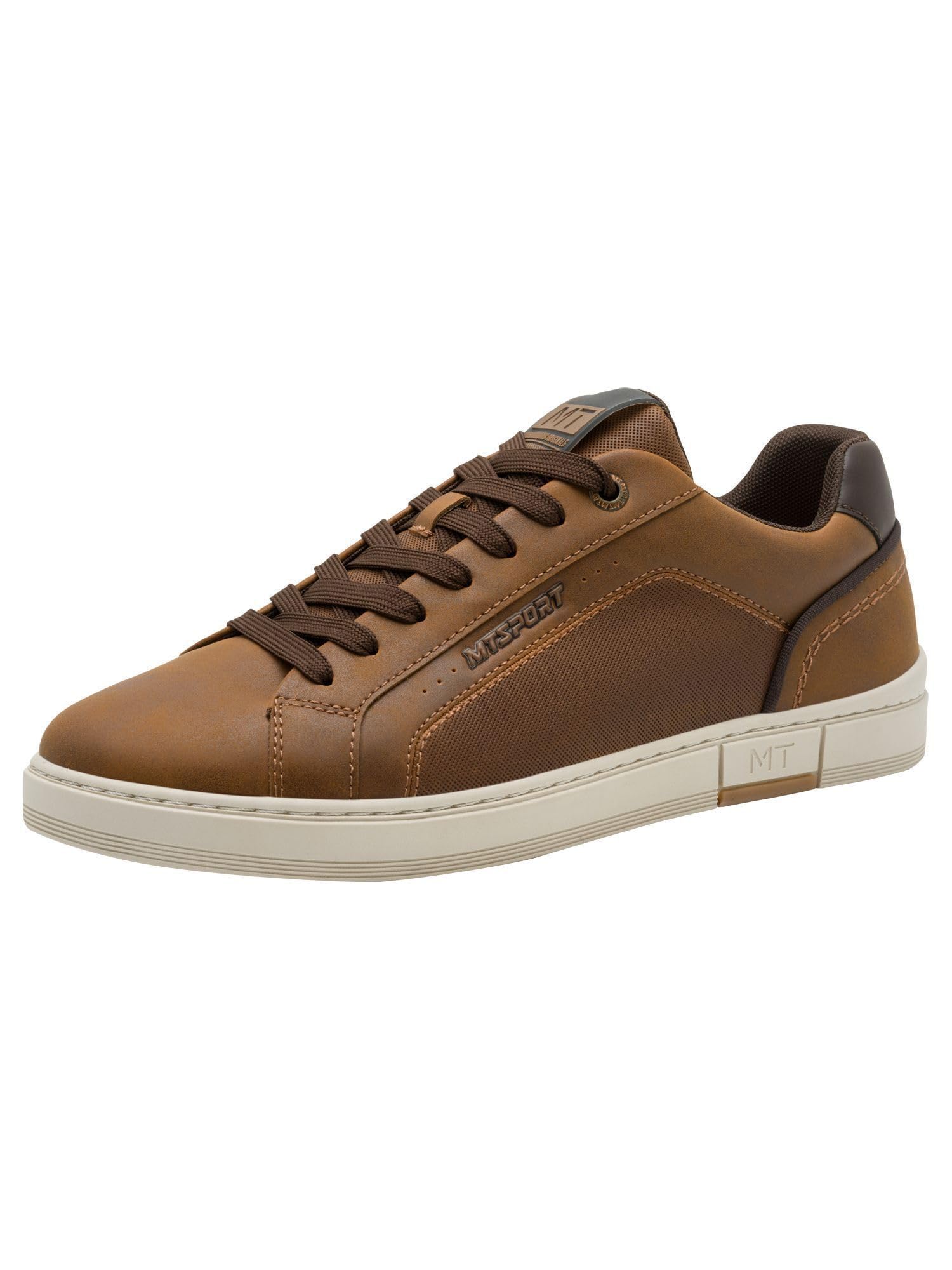 MARCO TOZZI Men's Sneaker Removable Footbed Sporty, Brown (Cognac), 10.5 UK