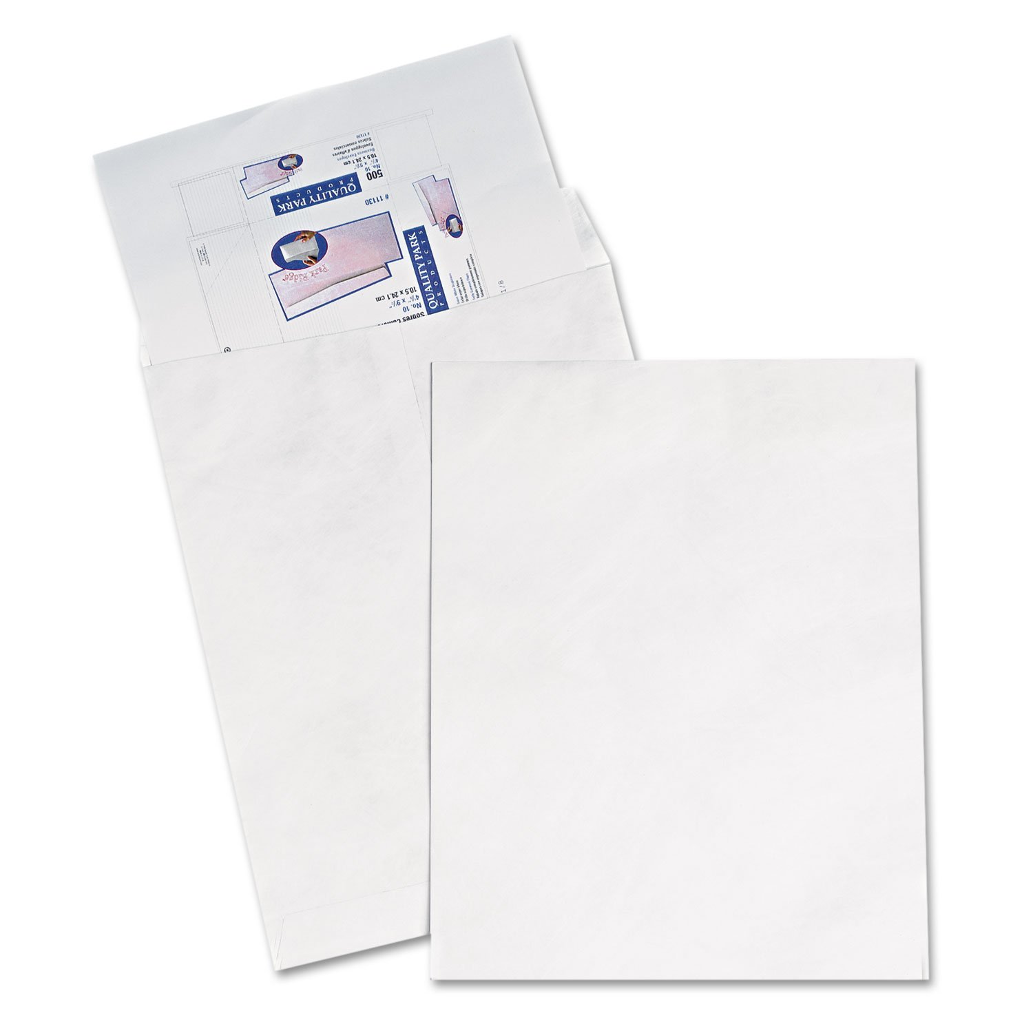 Quality Park - Tyvek Open-End Jumbo Mailers,Plain,14-1/4"x20",25/BX,White, Sold as 1 Box, QUAR5106