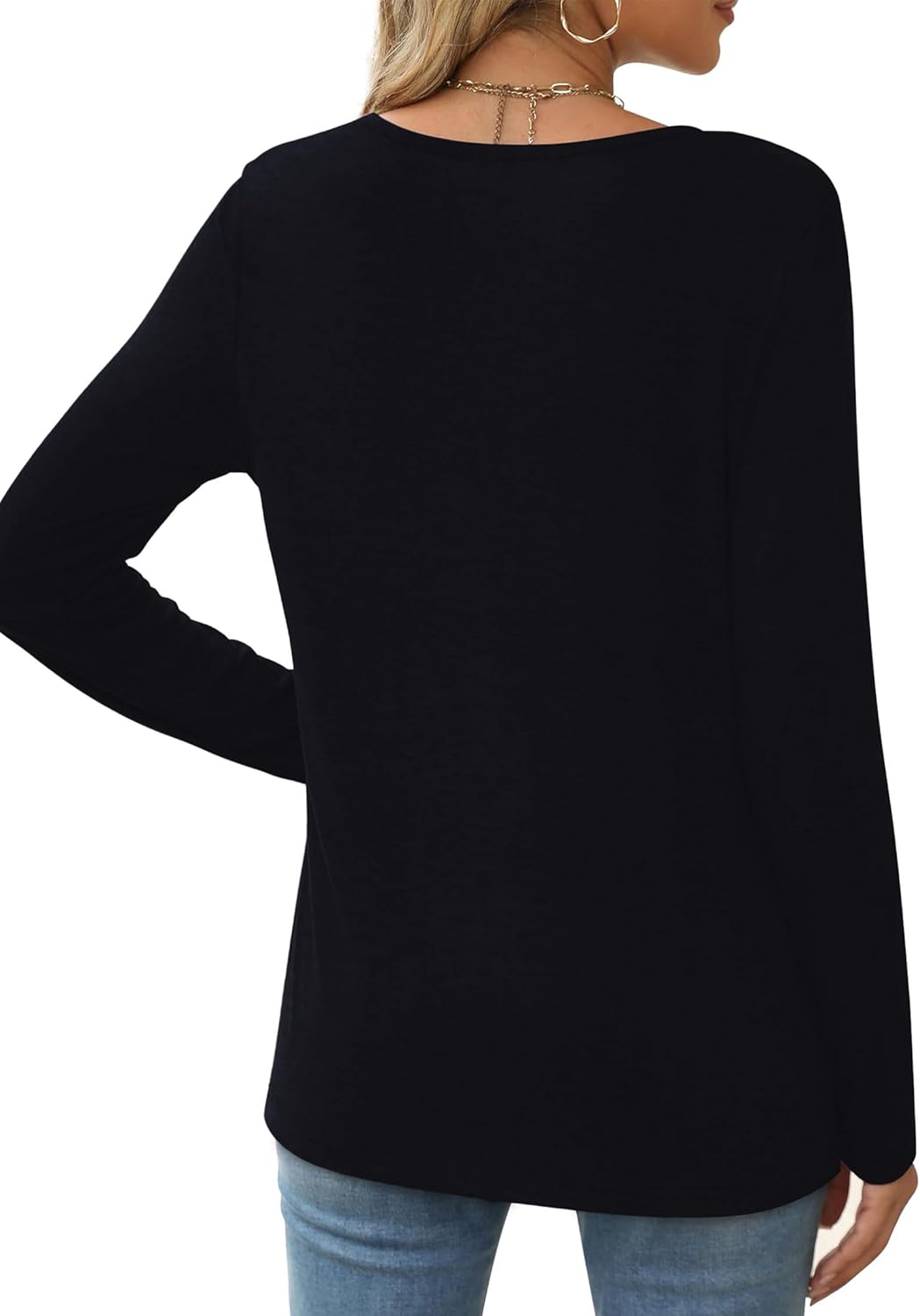 St. Patrick's Day Shirts Long Sleeve Cute Hearts Shamrock Clover Print Casual Lucky Irish Lightweight Crewneck Tee Tops - Image 5