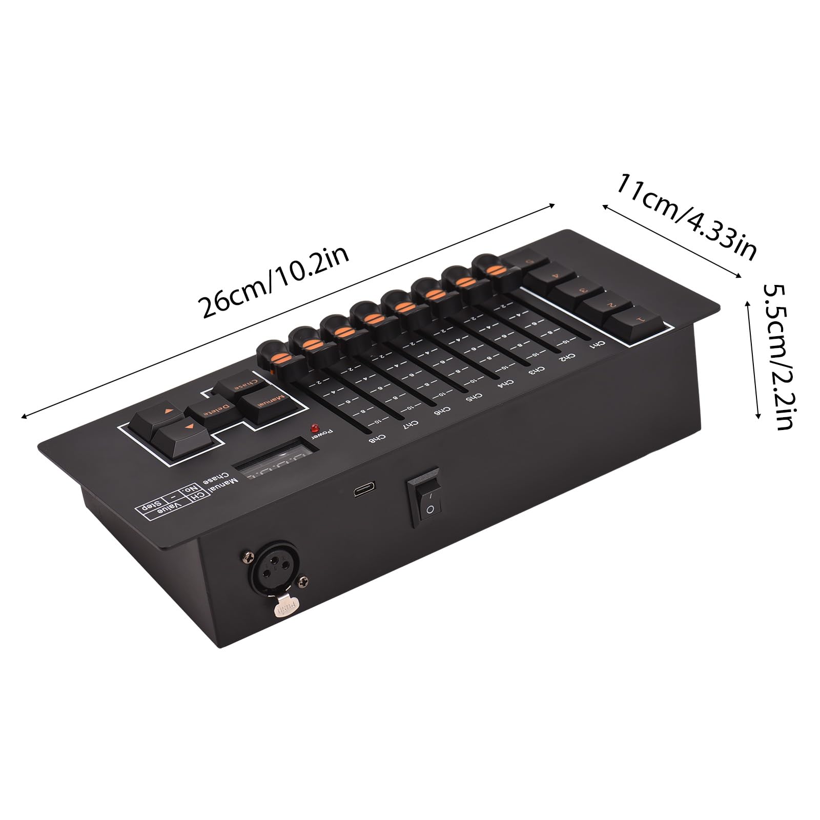 Consolle Luminosa,Controller 512 Controller luci da palco DJ a 40 canali per luci DJ Spettacoli di luci per Feste Discoteca Controller luci da Pub Pannello Console con Memoria di spegni