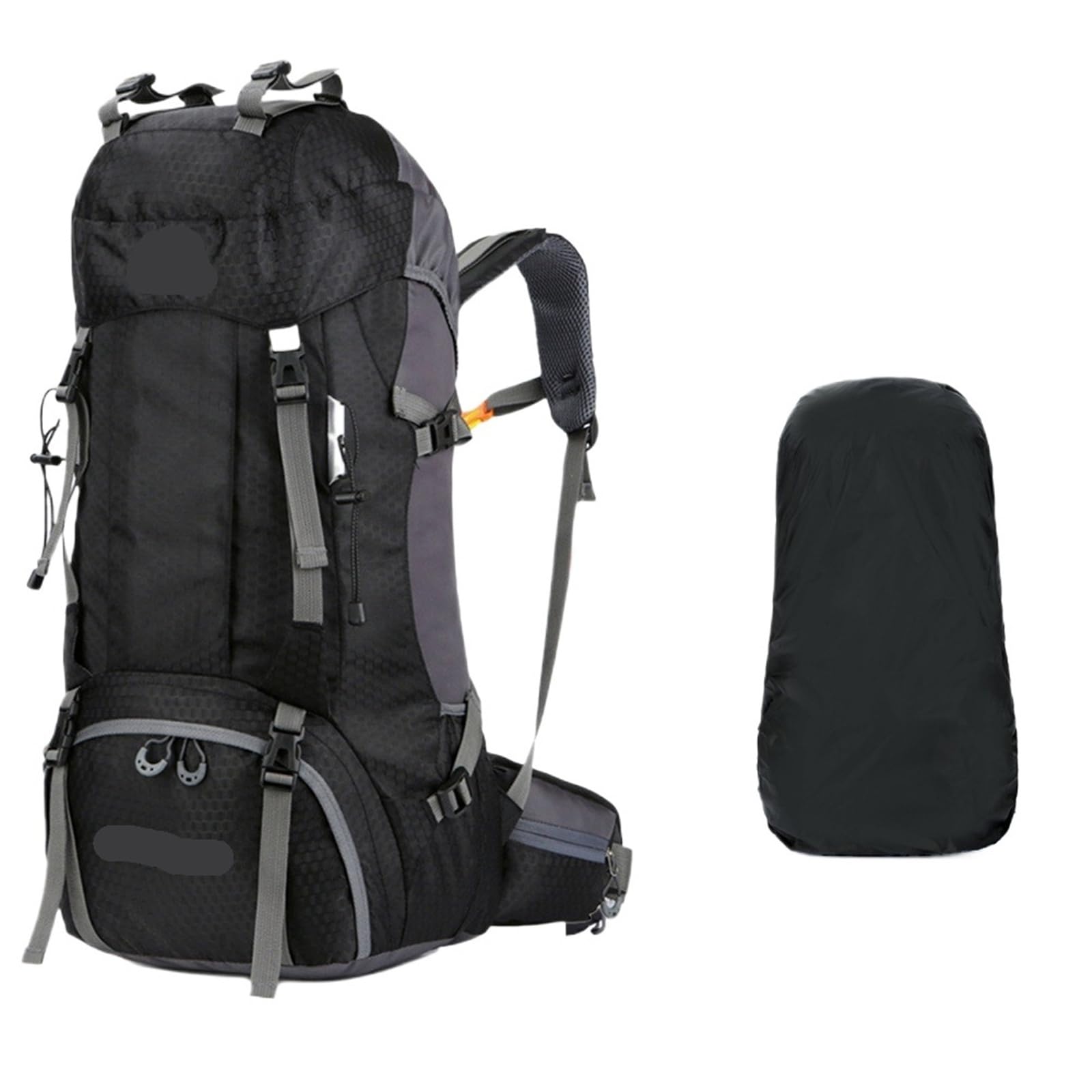 Zaino Escursionismo Zaini da escursionismo campeggio 60 litri Borsa sportiva turismo for uomo all'aperto for arrampicata in viaggio con copertura antipioggia(Purple)
