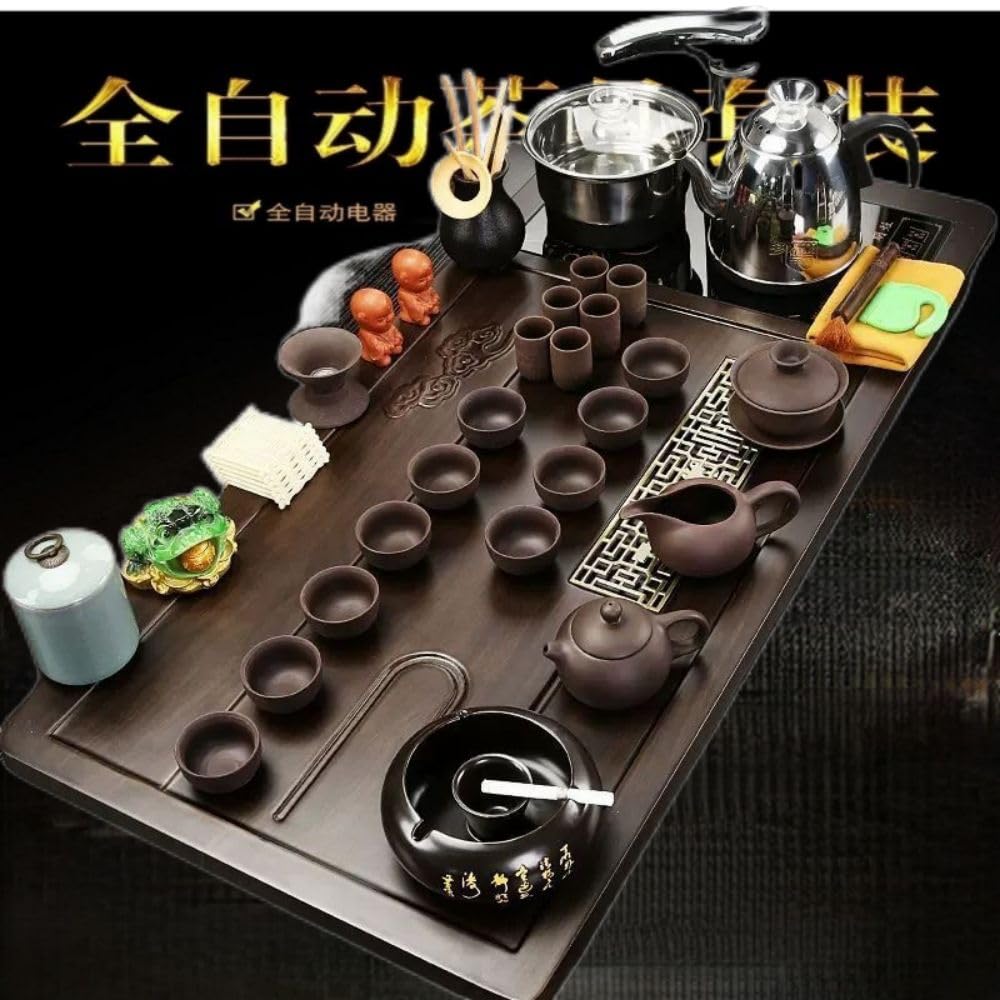 時代唐物木組透彫銅摘花文提梁煎茶器局】 中國唐物煎茶