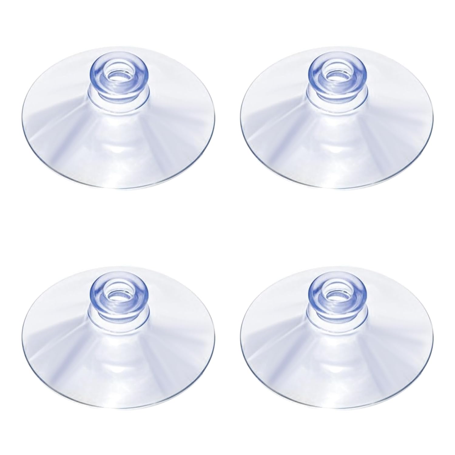 Bruislard Shower Caddy Connectors Suction Cups 4 Pcs Sponges Holder Suctions Cup 2 Inch Clear Sucker Powerful Replacement