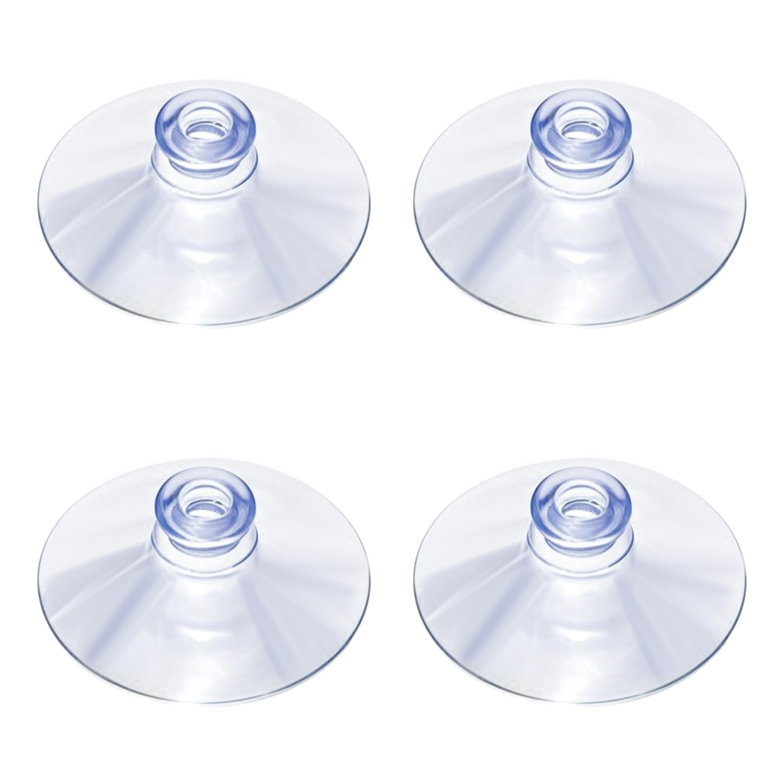 Bruislard Shower Caddy Connectors Suction Cups 4 Pcs Sponges Holder Suctions Cup 2 Inch Clear Sucker Powerful Replacement