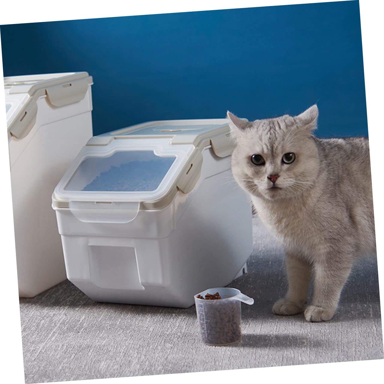 1stück Futtertonne Für Haustiere Dichtungsbehälter Luftdicht Und Staubdicht Aufbewahrung Für Hundefutter Und Katzenfutter s Ca Inhalt Aus Gesundem