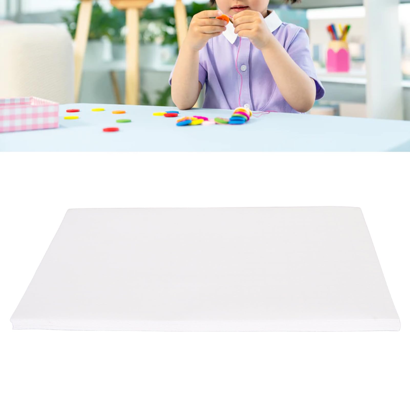 Holografisches Kaltlaminat-Blatt im A4-Format, selbstklebende Laminierfolie, 50 Blatt BOPP-Material, schneidbare Kaltlaminatblätter für die Abzeichenherstellung, DIY-Projekte, (Heller Film)