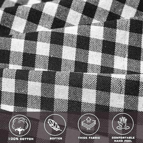 Image of LITO LINEN AND TOWEL Kitchen Apron| 100% cotton Easter Checkered Design Apron with 2 Front Centre Pocket With adustable buckle & Long Strap - Multicolor