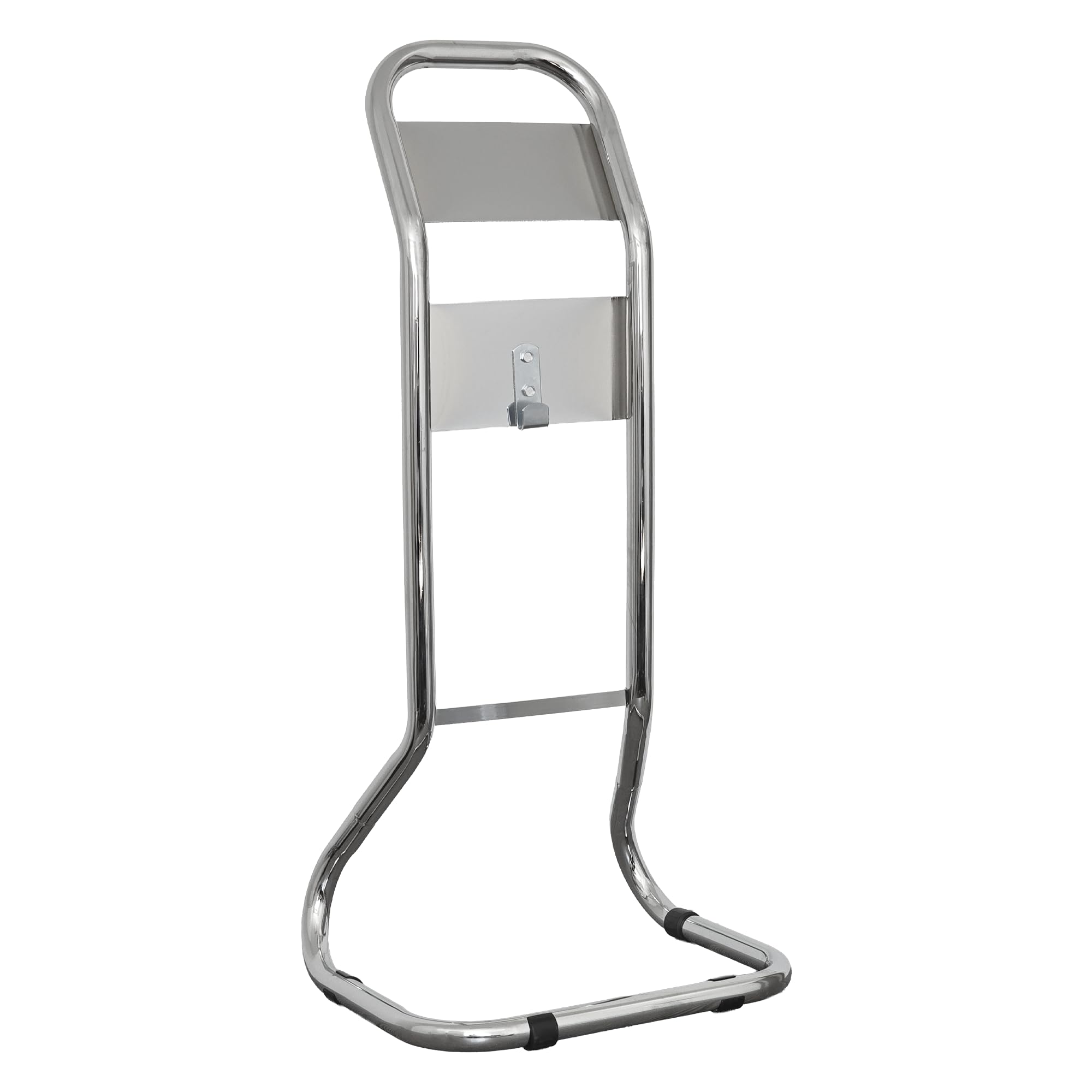 iCan Single Chrome Fire Extinguisher Stand – Sleek Freestanding Holder for Standard Fire Extinguishers