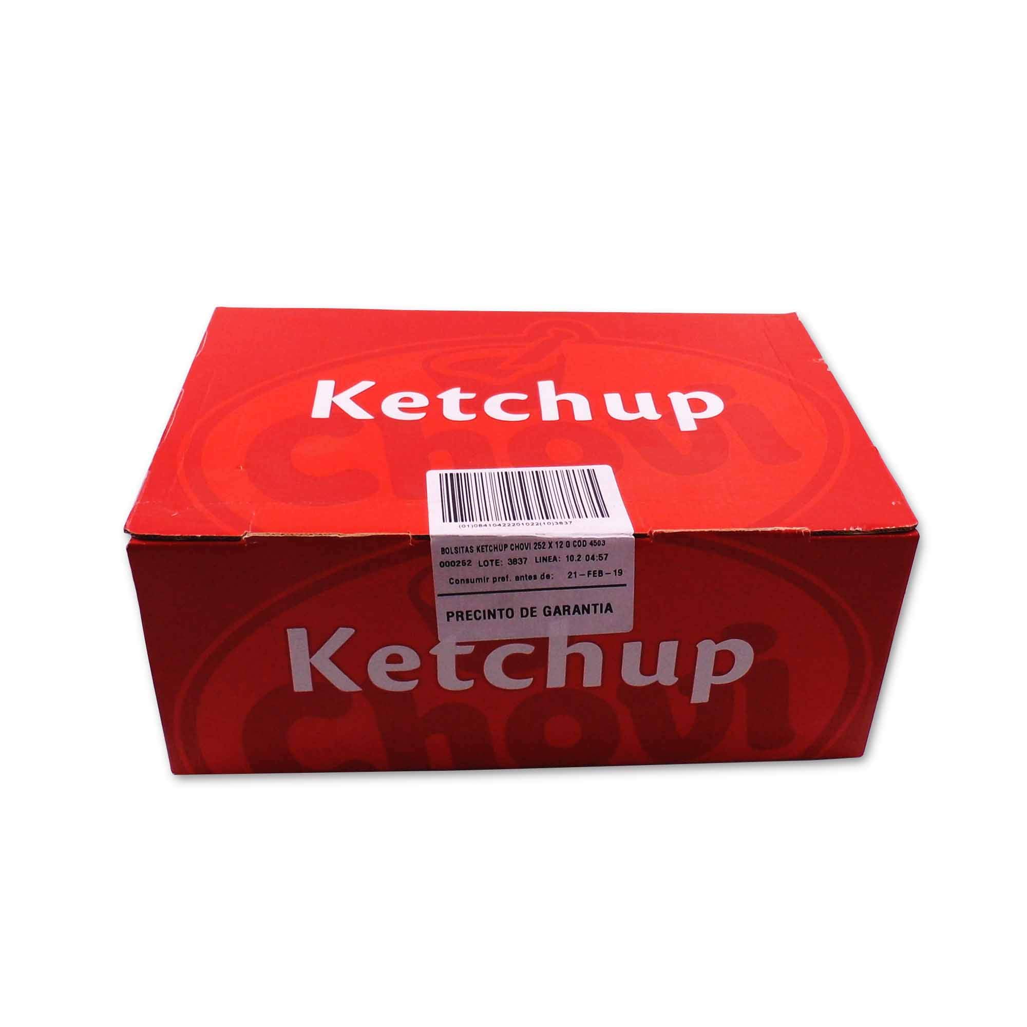Chovi Ketchup Sobres Individuales - (252 Unidades) - 3,024kg