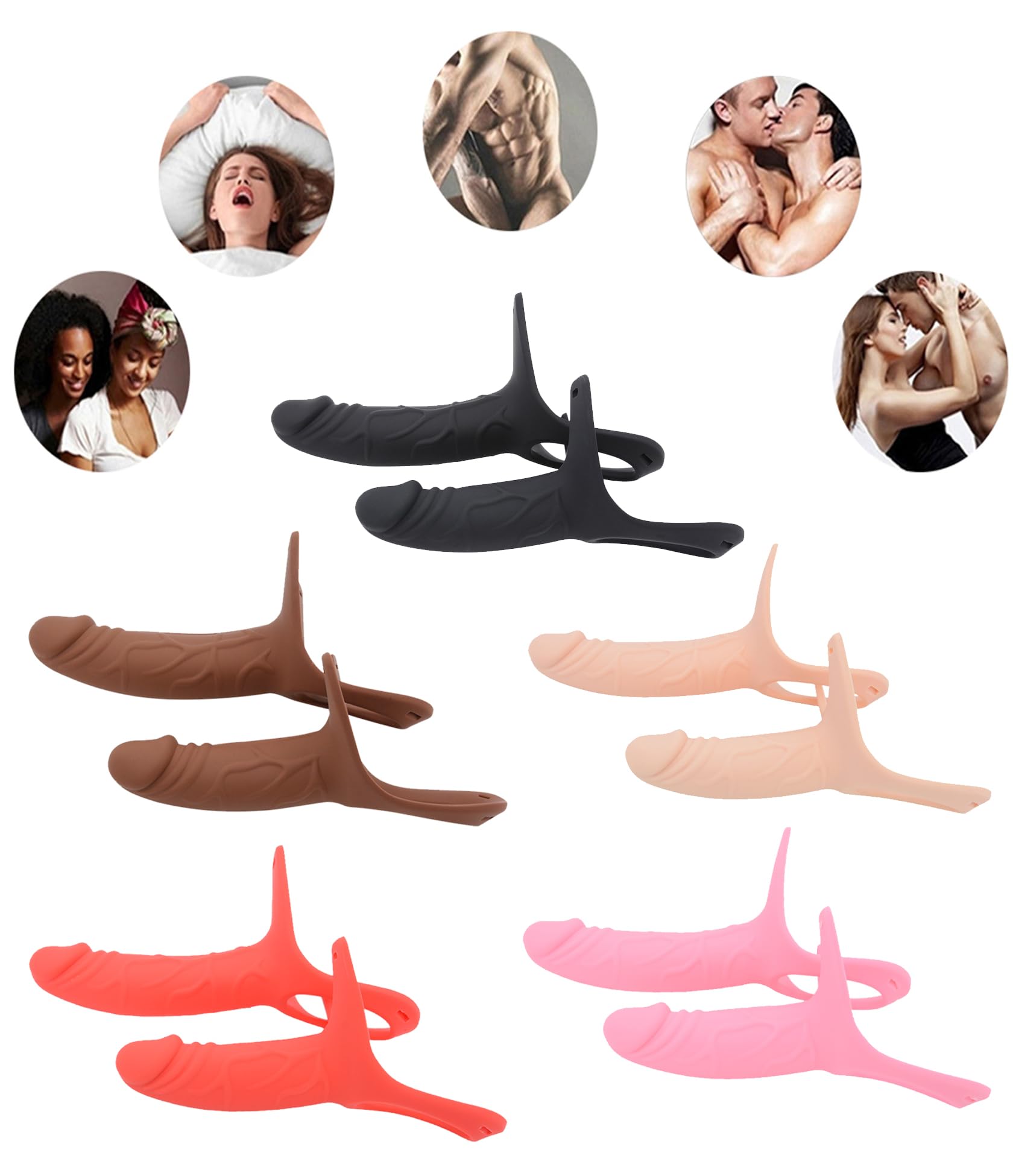 Funda Hueca para Pene Ampliadora Strapon Strap-On Strap-On Consolador Pene Correa Ajustable Ampliadora Masturbador Juguete Sexual para Hombres Mujeres