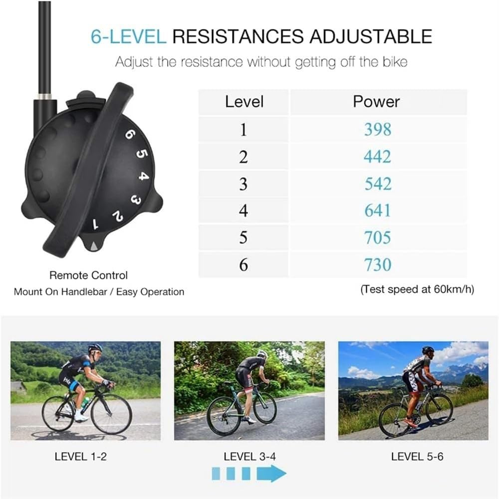 Stationärer Fahrradständer for Indoor-Reiten, Radfahren, magnetischer Fahrradtrainer-Ständer for Indoor-Übungen, zusammenklappbarer intelligenter Fahrradtrainer, Fahrradtrainer-Ständer for 26-28 Zoll,