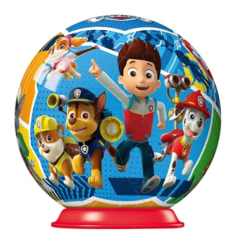 Ravensburger Puzzle 3D Ball Pat'Patrouille A partir de 54 pièces numérotées à assembler sans colle A collectionner Support inclus 11917 - vue 8