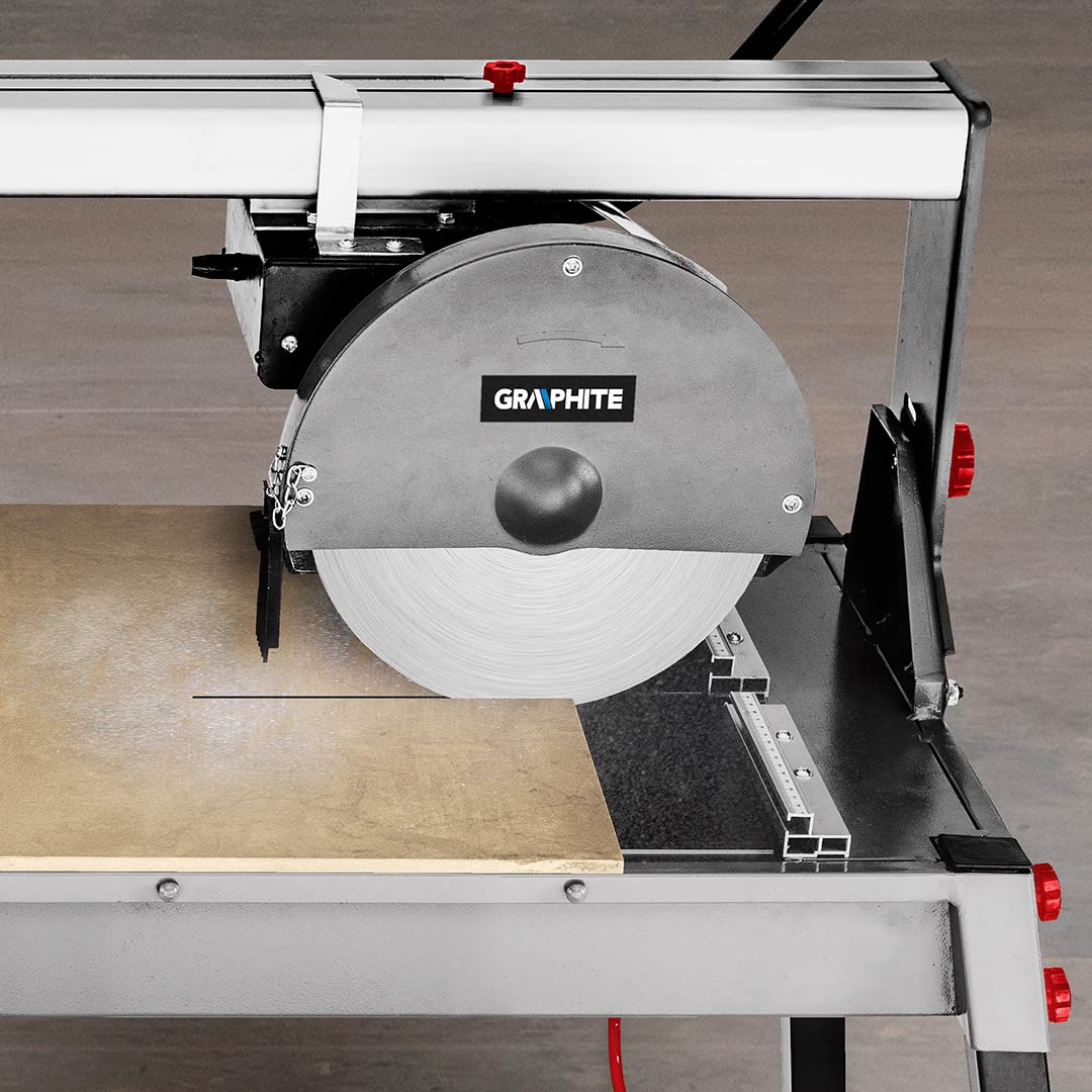 GRAPHITE Fliesenschneidemaschine 1500W 250x25 mm Schneidbereich 1200 mm max Schnitttiefe 90º/45º 52/46 mm