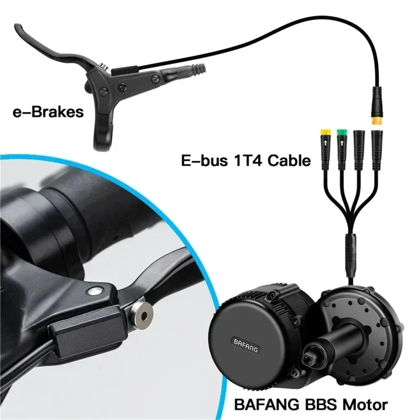 Kabel czujnika hamulca pasujący do akcesoriów czujnika hamulca odcinającego zasilanie silnika Bafang BBS01 BBS02 BBSHD
